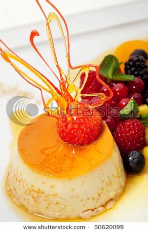 Creme Caramel with Fresh Berry Salad | Desserts, Sweet desserts, Creme caramel