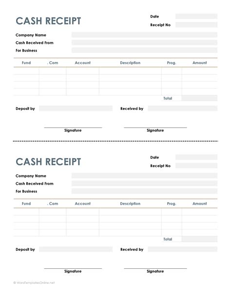 21 Free Cash Receipt Templates (Word, Excel and PDF)