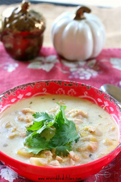 Creamy Turkey Soup - Mrs. Criddles Kitchen