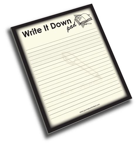 Jumbo Notepad, Write It Down (Blank) | Journals Unlimited, Inc