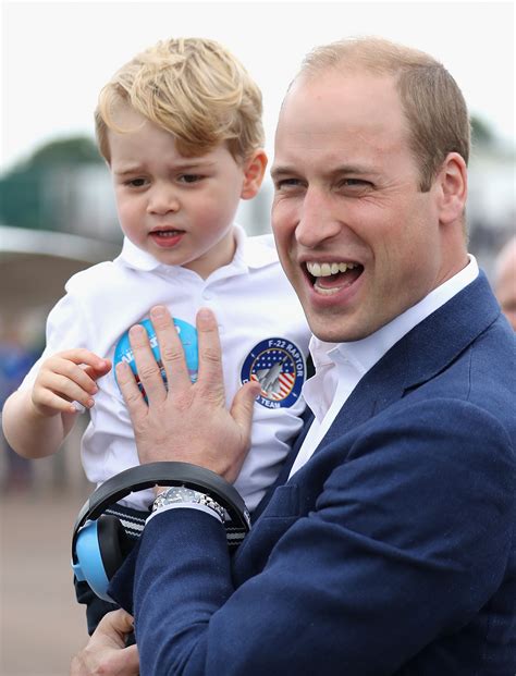 Prince George is 'far too spoiled' jokes Prince William at Portsmouth event