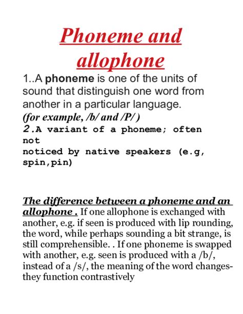 (PDF) Phoneme and allophone | hashem alkhateeb - Academia.edu