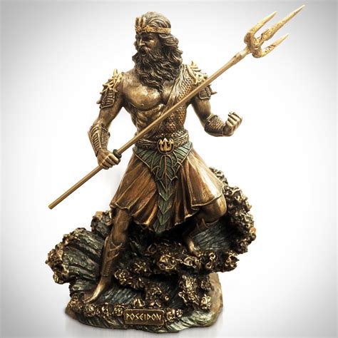 Greek God Of The Sea Poseidon // Cast Bronze Statue - RARE-T - Touch of ...