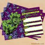 FREE Printable Incredible Hulk Birthday Invitation