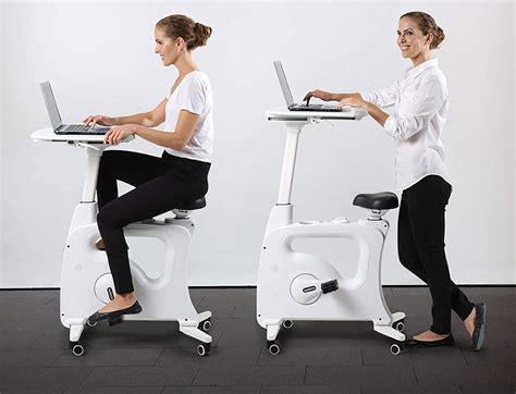 This Exercise Bike Has a Desk That Lets You Be Active While You Work or Read