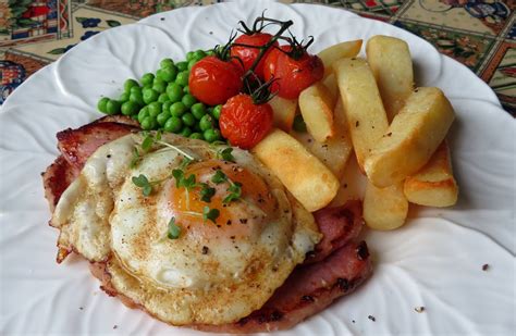 Gammon Steak, Egg & Chips | The English Kitchen