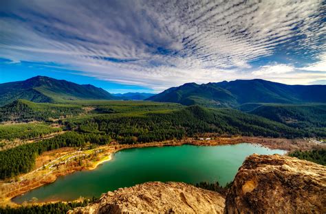 Landscape, lake, sky, and clouds in Washington image - Free stock photo - Public Domain photo ...