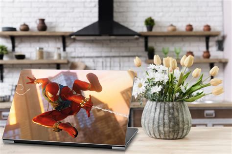 Spider-man Laptop Skin Spidermanvinyl Decal Sticker Dell Xps | Etsy