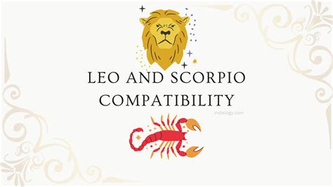 Leo and Scorpio Compatibility in love, relationships and marriage ...