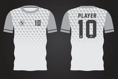 white sports jersey template for team uniforms and Soccer t shirt ...