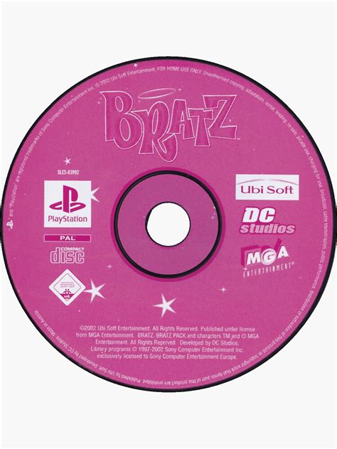 "Y2K Sticker Bratz Disk" Sticker for Sale by PlayBunni | Redbubble