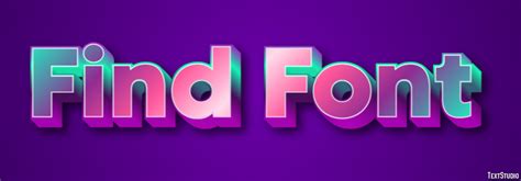 Find Font Text Effect and Logo Design Font