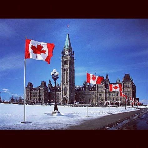 Parliament Hill in Ottawa, Canada, during Winter. For more information on Ottawa visit www ...