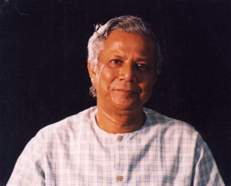 They say, "sing while you slave," but I just get bored.: Muhammad Yunus / Grameen Bank of Bangladesh