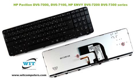 Laptop Keyboard or Keypad for HP Pavilion DV6-7000, DV6-7100, HP ENVY DV6-7200 DV6-7300 series ...