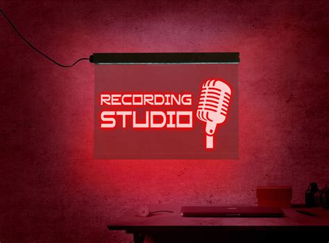 Recording Studio Sign, Recording Neon Sign, Recording Led Sign, Recording Light Sign, Recording ...