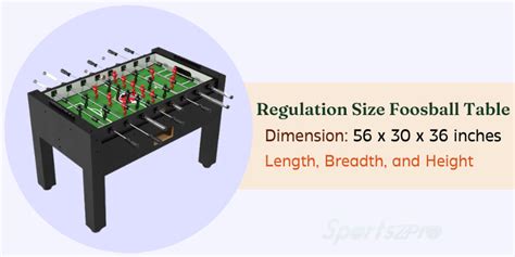 Everything About Foosball Table Sizes & Dimensions