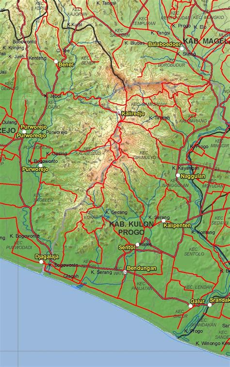 Free download peta topografi indonesia map - pasacanada