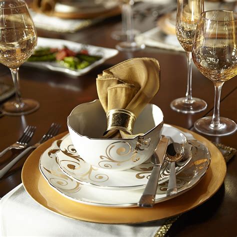 Elegant Scroll Dinnerware | Holiday dinnerware, Dinnerware, Holiday tabletop