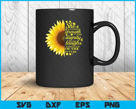 Christian Bible Verse Sunflower Scripture SVG PNG Files – creativeusarts