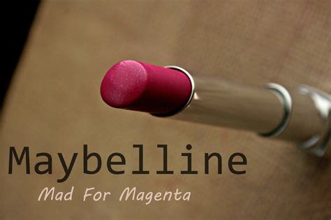 Makeup, Beauty and More: Maybelline Color Whisper Lipstick in Mad For Magenta