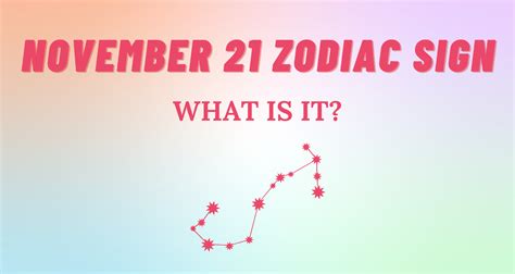 November 21 Zodiac Sign Explained | So Syncd