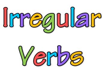 Irregular Verb Anchor Chart by The Groovy Grandma | TpT