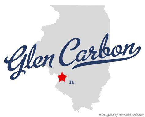 Map of Glen Carbon, IL, Illinois