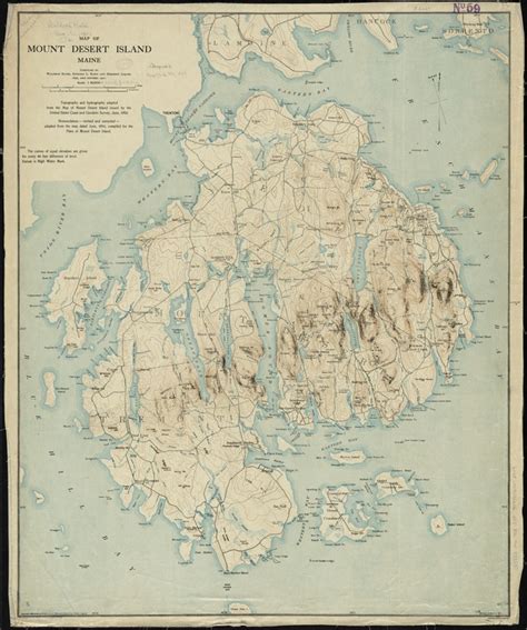 Map of Mount Desert Island, Maine - Norman B. Leventhal Map & Education Center