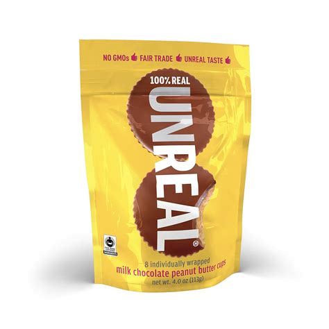 Amazon.com : UnReal Milk Chocolate Peanut Butter Cups - 4oz bag ...