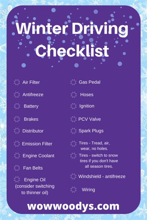 Your Vehicle Winterizing Checklist