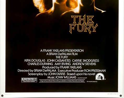 The Fury / one sheet / style A / USA