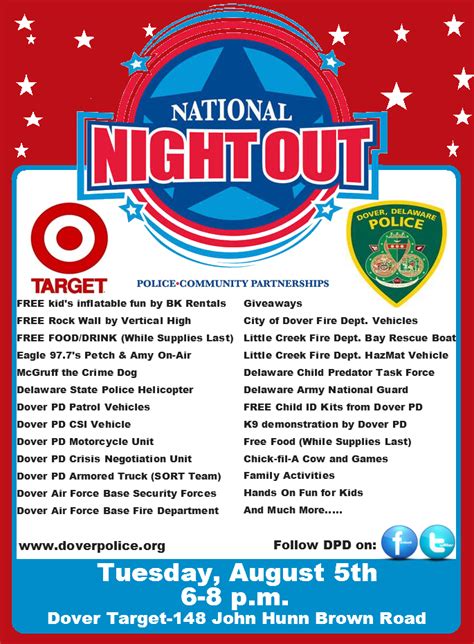 National Night Out Event Information | City of Dover Police Department