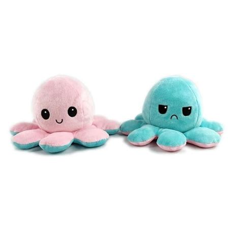 The Original Reversible Octopus Plush - Pink/Light Blue in 2021 | Octopus plush, Plush dolls ...