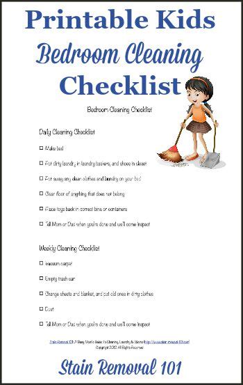 Bedroom Cleaning Checklist: Help Kids Know Expectations For This Chore