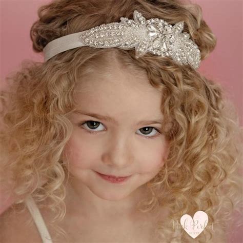 Flower Girl Headband, Rhinestone Headband,Baby Headbands, Gatsby ...