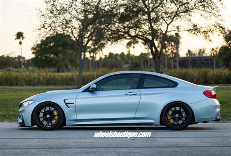 BMW M4 Tries On Matte Black Wheels On A Lowered Body | Carscoops