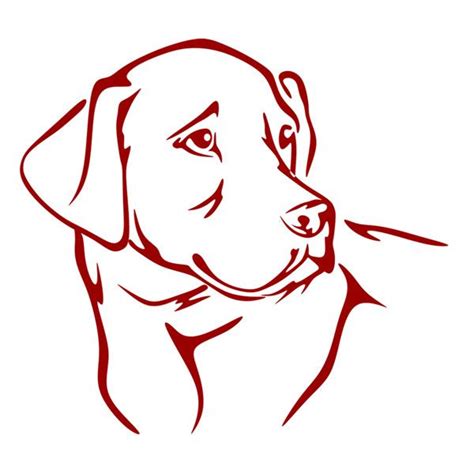 Labrador Dog Lab Cuttable Designs | Dog line art, Dog stencil, Dog sketch