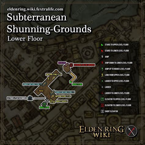 Subterranean shunning grounds map