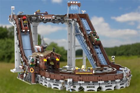 LEGO IDEAS - Working Log Flume – Fairground Water Coaster