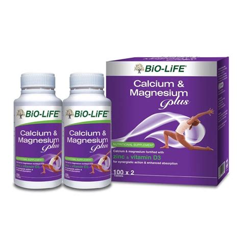 Bio-LIFE Calcium & Magnesium Plus Tablets 2×100’s – Medimart