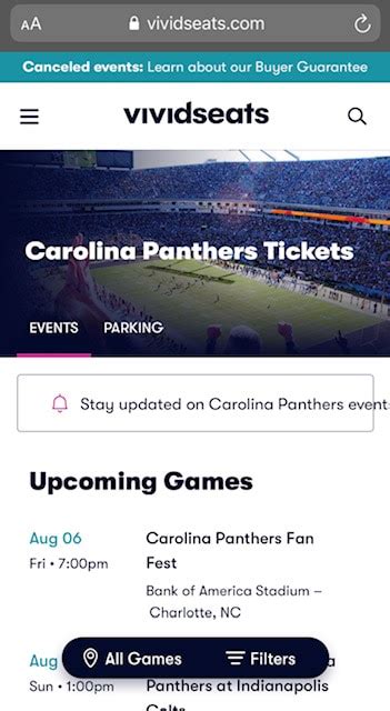 Best Places to Buy Carolina Panthers Tickets – Sports Fan Focus