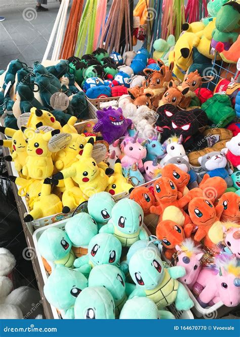 Various Pokemon Toys in Outdoor Stall in Seoul Editorial Image - Image ...