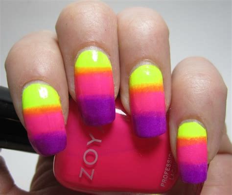 Neon gradient nails! | Amanda L.'s (amandalehrke) Photo | Beautylish