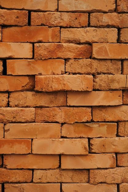 Premium Photo | Red clay bricks texture background backdrop for design vertical image