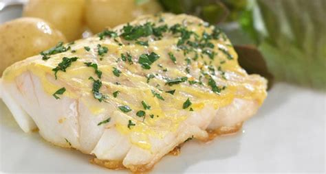 Pan-Fried Cod Steaks with Mustard Glaze