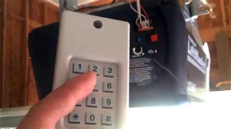 Liftmaster Universal Keyless Entry Garage Door Keypad Programing Tips - YouTube