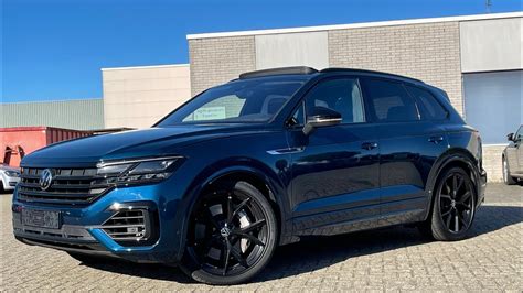 Volkswagen NEW Touareg R 2022 in 4K 462hp! 22 inch Estoril Meloe-Blue ...