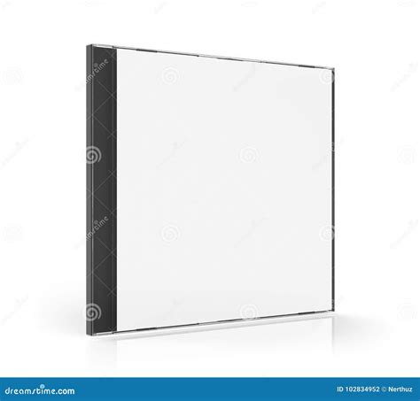 Blank CD Case Isolated stock illustration. Illustration of presentation ...