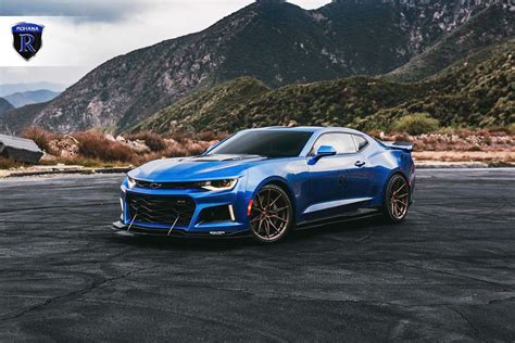 Wheel Front | Aftermarket & Custom Wheels Gallery - 2018 Chevrolet Camaro ZL1 6th Gen Blue with ...